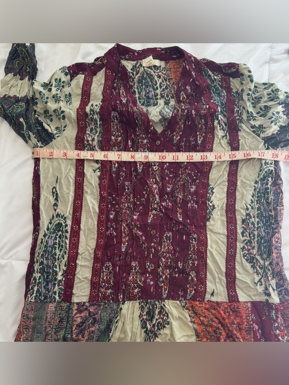 Anthropologie Tiny Bohemian Patchwork Long Sleeve Dress - Multicolor - Picture 6 of 6